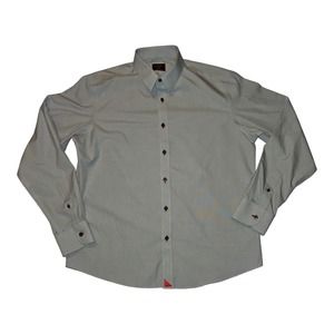 UNTUCKit Button Long sleeve Men's Large Gray Wrinkle Free Casual Preppy